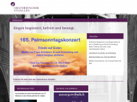 oratorienchorsg.ch Webseite Vorschau