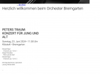 orchester-bremgarten.ch Webseite Vorschau