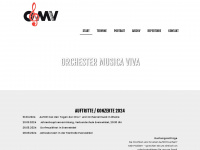 orchester-musica-viva.de Webseite Vorschau