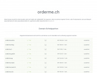 orderme.ch Webseite Vorschau