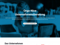 orga-nice.de Webseite Vorschau