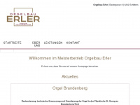 orgelbau-erler.at Webseite Vorschau