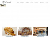 orgelbau-koegler.at Webseite Vorschau
