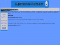 orgelfreunde-weinheim.de Webseite Vorschau