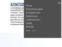 xyntos.ch Webseite Vorschau