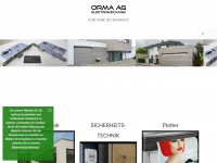 orma-ag.ch Webseite Vorschau