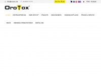 orotox.de Webseite Vorschau