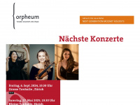 orpheum.ch Webseite Vorschau