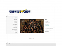 orpheus.ch Webseite Vorschau