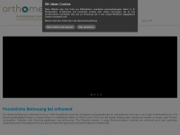 orthomed.ch Webseite Vorschau