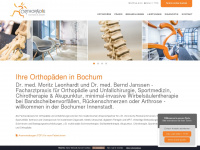 orthopaedebochum.de Webseite Vorschau