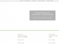 orthopaedie-buende.de Webseite Vorschau