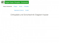 orthopaedie-hauber.de Webseite Vorschau