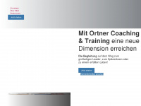 ortner-coaching.de Webseite Vorschau