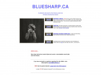 bluesharp.ca Webseite Vorschau