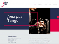 fauxpas-tango.de Webseite Vorschau