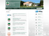 puchbeihallein.gv.at Webseite Vorschau