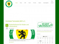 oschatzer-turnverein.de Webseite Vorschau