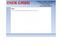 oser-gmbh.ch Webseite Vorschau