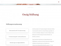 ossig-stiftung.de Webseite Vorschau