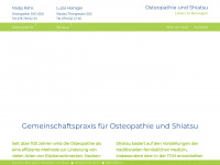 osteo-shiatsu.ch Webseite Vorschau