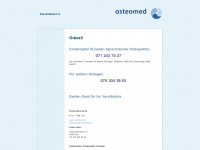 osteomed.ch Webseite Vorschau