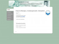 osteopathie-huber-rosenheim.de Webseite Vorschau