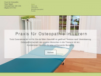 osteopathie-lu.ch Webseite Vorschau