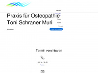 osteopathie-schraner.ch Webseite Vorschau