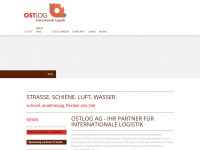 ostlog.ch Webseite Vorschau