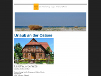 ostsee-landhaus-schulze.de Webseite Vorschau