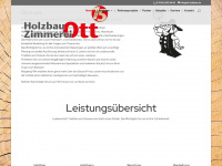 ott-holzbau.de Webseite Vorschau