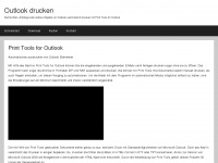 outlook-drucken.de Webseite Vorschau