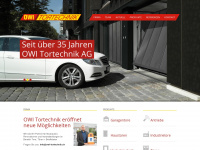 owi-tortechnik.ch Webseite Vorschau