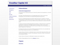 excalibur-capital.de Webseite Vorschau