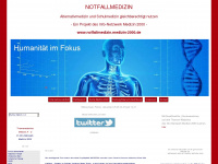 notfallmedizin.medizin-2000.de Webseite Vorschau