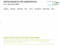 homoeopathie-kongress.de Webseite Vorschau