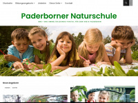 paderborner-naturschule.de Webseite Vorschau