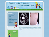 paediatrische-haemostaseologie.de Webseite Vorschau