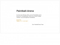 paintball-arena.de Webseite Vorschau