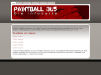 paintball365.de Webseite Vorschau
