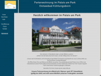 palais-am-park.de Webseite Vorschau