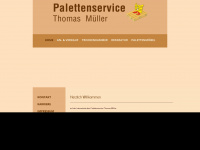 palettenservice-mueller.de Webseite Vorschau