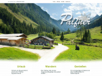 palfnerhof.at Webseite Vorschau