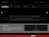 pamax-cnc.ch Webseite Vorschau