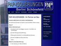 pap-isolierungen.de Webseite Vorschau