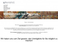 papyrus.co.at Webseite Vorschau