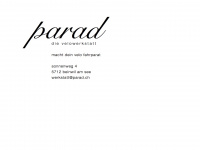 parad.ch Webseite Vorschau