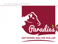 paradieshof-metzgerei.de Webseite Vorschau