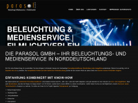 parasol-filmlicht.de Webseite Vorschau
